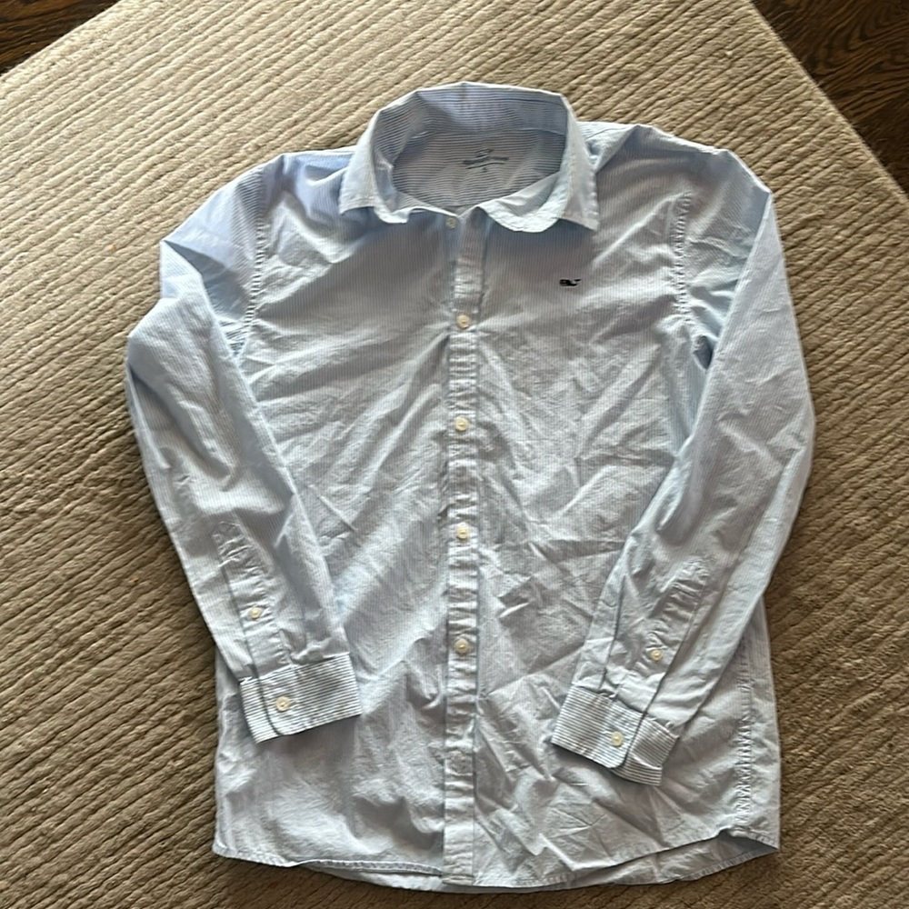 Boys vineyard Vines button down dress shirt